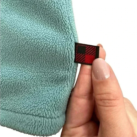 Woolrich Fleece Vest Light Teal Women’s Medium Full Zip Pockets - Picture 3 of 7